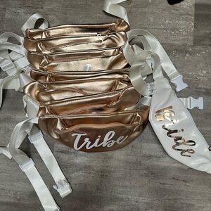 Gold Bridal Fanny Pack Set